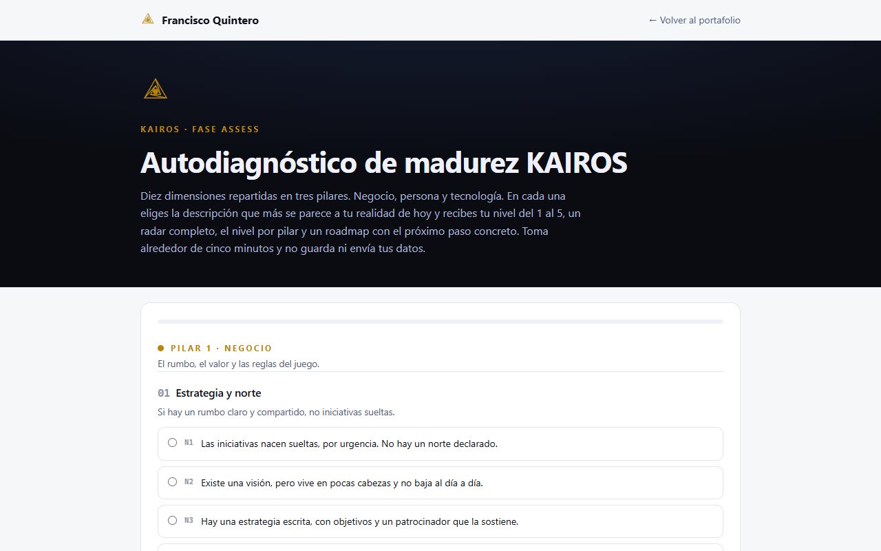 Kairos self-diagnosis